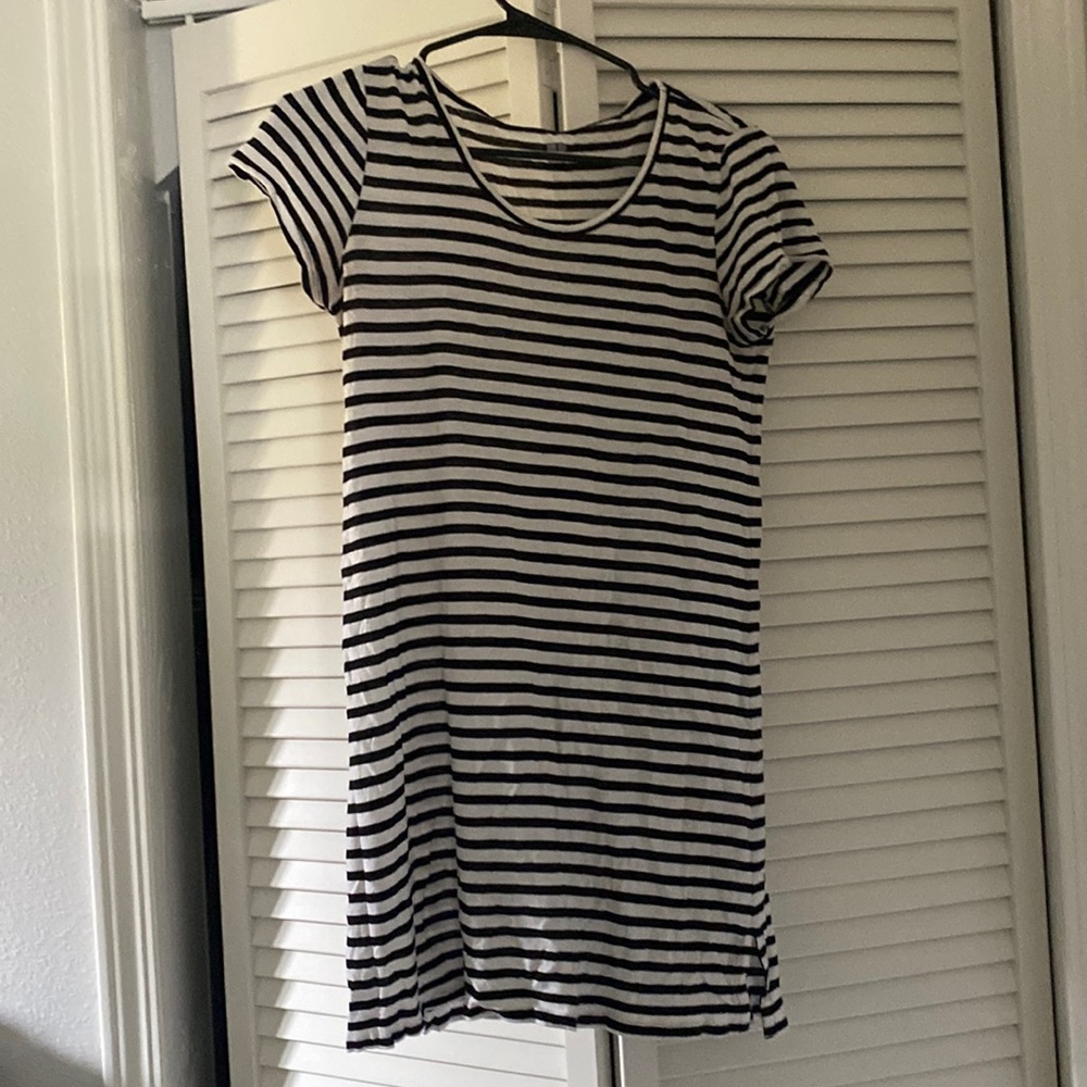 Uniqlo striped t shirt dress